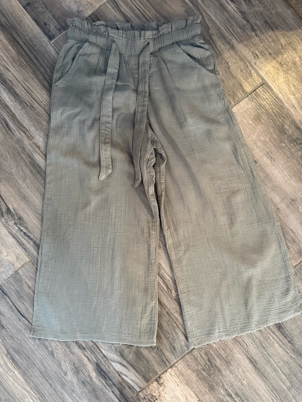 Sincerely Jules Light Olive Drawstring Waist Pants